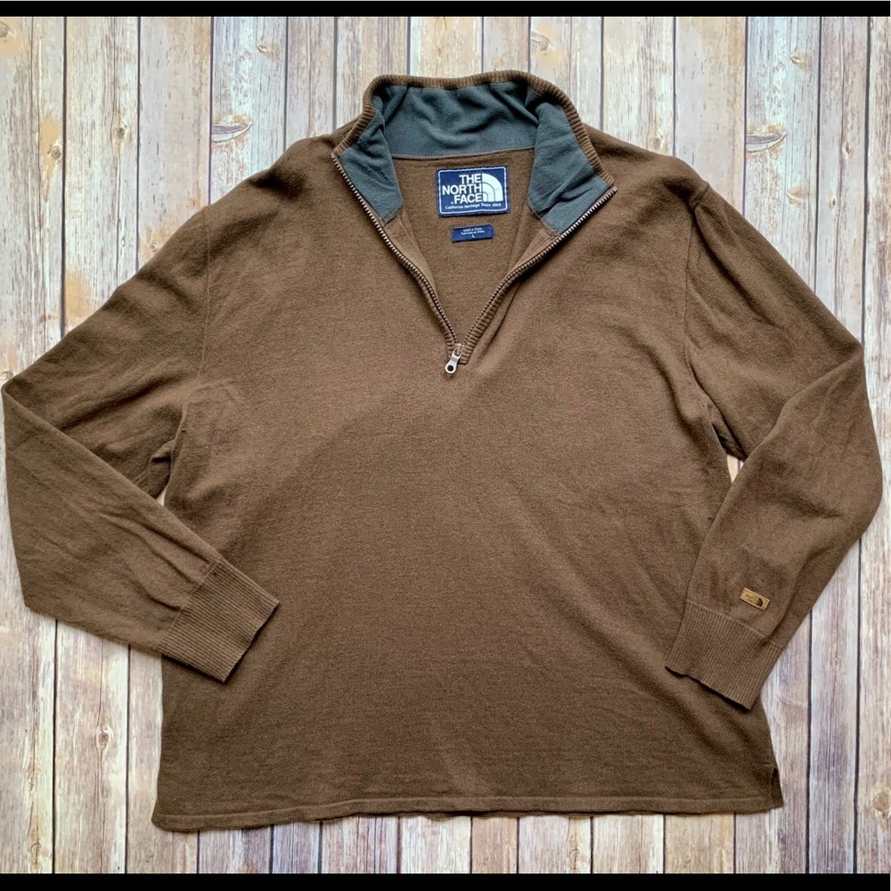Men’s large The North Face 1/4 zip pullover